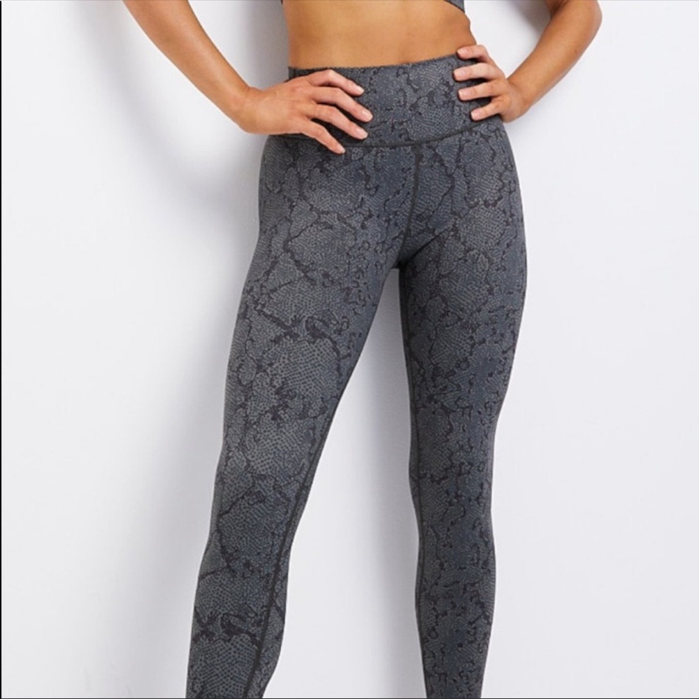 Python charcoal leggings NWT